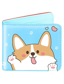 Bistup Girls Cute Kawaii Wallet Marble Aesthetic Women Womens Cool Funny Leather Credit Id Card Cash Holder Woman Rfid Blocking Zipper Wallets With Coin Pocket Id Window 