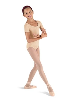 Girls Dance Ballet Short Sleeve Leotard