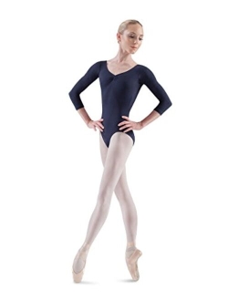 Dance Women's Ballon 3/4 Sleeve Pinch Front/Back Leotard