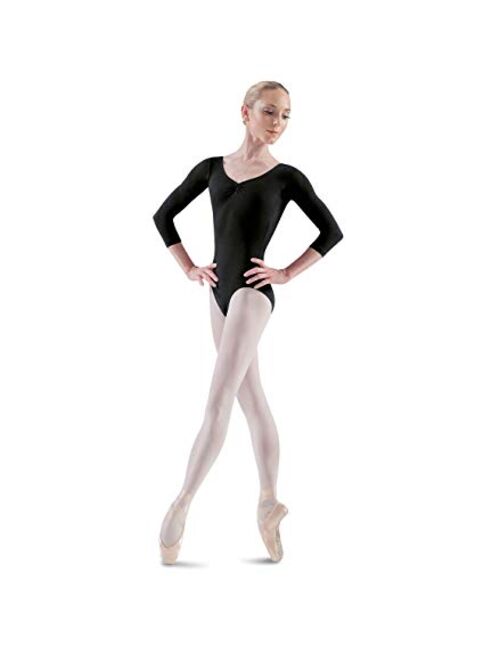 Bloch Dance Women's Ballon 3/4 Sleeve Pinch Front/Back Leotard