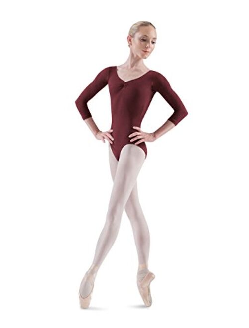 Bloch Dance Women's Ballon 3/4 Sleeve Pinch Front/Back Leotard