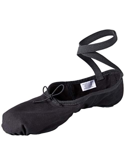 Dance Men's Pump Split Sole Canvas Ballet Slipper/Shoe