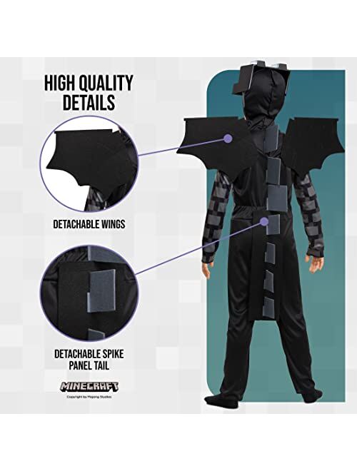 Disguise Minecraft Ender Dragon Costume for Kids, Video Game Inspired Character Outfit