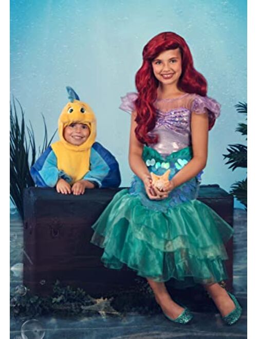 Fun Costumes Disney The Little Mermaid Flounder Infant Costume, for Halloween, Cosplay, Ocean Beach Theme Party & Dress Up