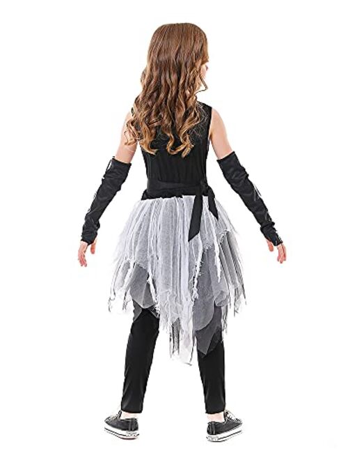 Seasons Halloween Girls Ghostly Skeleton Costume