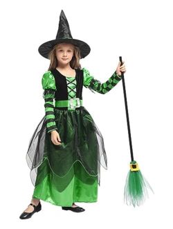 Narecte Halloween Costumes for Girls Halloween Costumes,Witch Costume for Girls Witch Costume,Kids Witch Costume