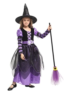 Narecte Halloween Costumes for Girls Halloween Costumes,Witch Costume for Girls Witch Costume,Kids Witch Costume