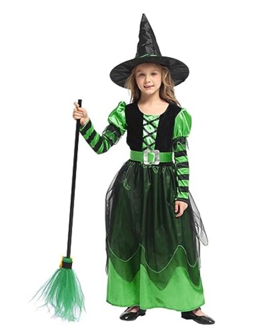 Narecte Halloween Costumes for Girls Halloween Costumes,Witch Costume for Girls Witch Costume,Kids Witch Costume