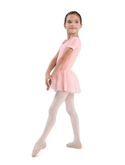 Dance Girls Tiffany Short Sleeve Leotard with Skirt