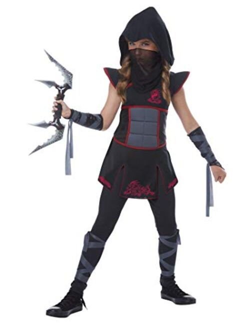 California Costumes Girls Black Ninja Costume