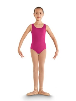 Dance Girls Gladiolus Bow Back Tank Leotard