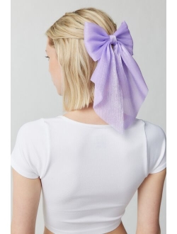 Satin Hair Bow Barrette