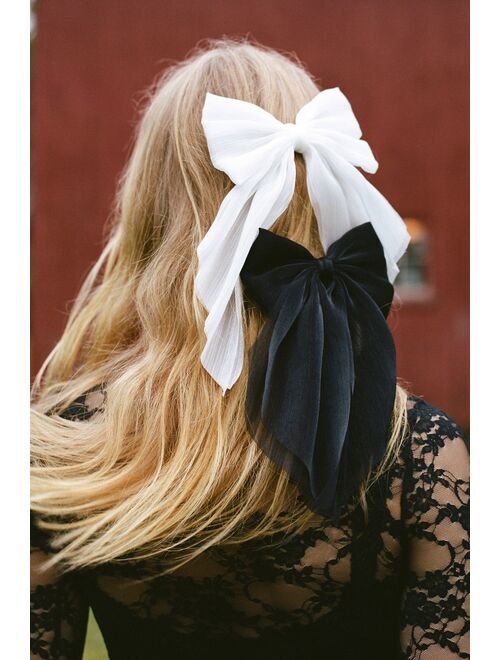 Urban Outfitters Satin Hair Bow Barrette