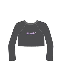 Girls' River Long Sleeve Raglan Crop Tee