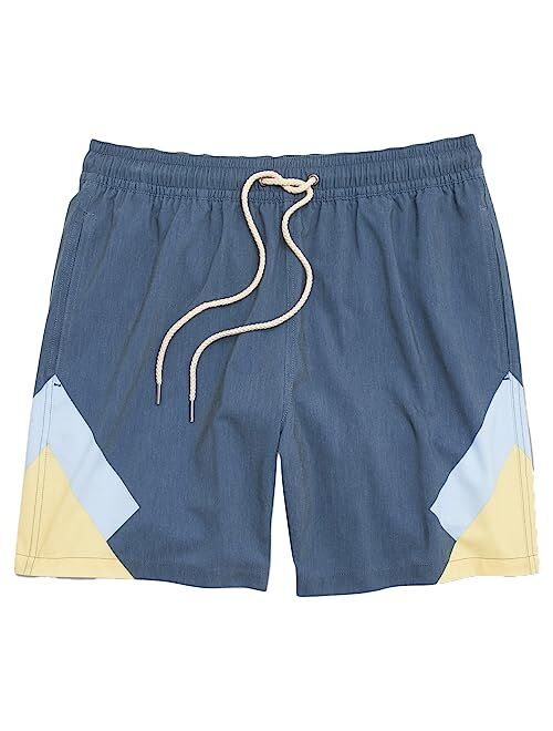 Fair Harbor The Bayberry Trunk Men's Swim Suits with Liner, 7-inch Inseam Anti-Chafe Classic fit Swim Trunks