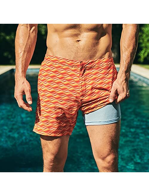 Fair Harbor The Sextant TrunkMen's Swim Suits with Liner, 6-inch InseamAnti-Chafe, Tailored-fit Swim Trunks