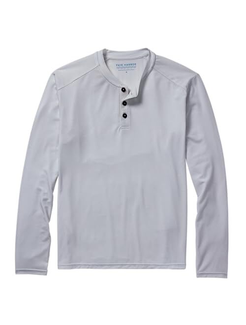 Fair Harbor The Seabreeze Henley Men's Classic Long Sleeve Henley Incredibly Soft and Lightweight, UPF 50