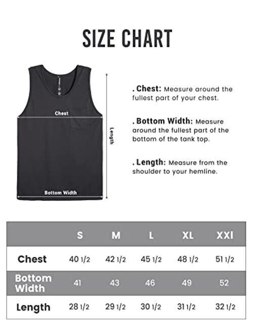 maamgic Tank Tops Men Regular-Fit Athletic Gym Workout Tank Tops Quick Dry Sleeveless Shirts for Men