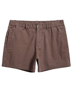 Mens Shorts Casual 4 Inch Cotton Casual Shorts for Men Elastic Waistband Mens Casual Shorts Daily Wear