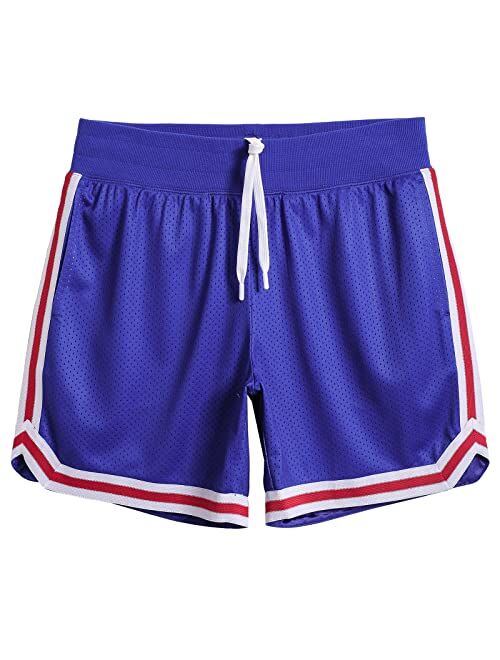 maamgic Mens Basketball Shorts 5" Inseam Gym Mesh Shorts for Men Graphic Basketball Shorts Athletic Running Workout Shorts