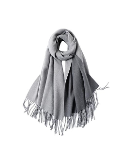 Womens Cashmere Scarf Large Pashmina Shawls and Wraps Light Blanket Scarf for Evening Dress Warm Daily Travel Office