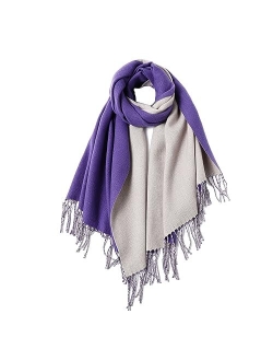 Womens Cashmere Scarf Large Pashmina Shawls and Wraps Light Blanket Scarf for Evening Dress Warm Daily Travel Office