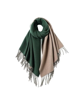 Womens Cashmere Scarf Large Pashmina Shawls and Wraps Light Blanket Scarf for Evening Dress Warm Daily Travel Office