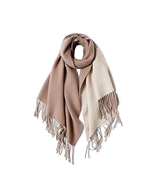 maamgic Womens Cashmere Scarf Large Pashmina Shawls and Wraps Light Blanket Scarf for Evening Dress Warm Daily Travel Office