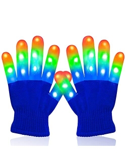 Dodosky Gifts for Girls Age 5 6 7 8, LED Gloves for Kids Toys for 4-10 Year Old Boys Girls - Stocking Stuffers