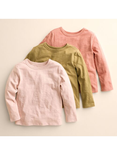 Baby & Toddler Little Co. by Lauren Conrad Organic 3-Pack Long Sleeve Tees