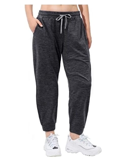 Womens Joggers Stretch Comfy Jogger Pants with Zipper Pockets Athletic Pants for Workout Running Jogging