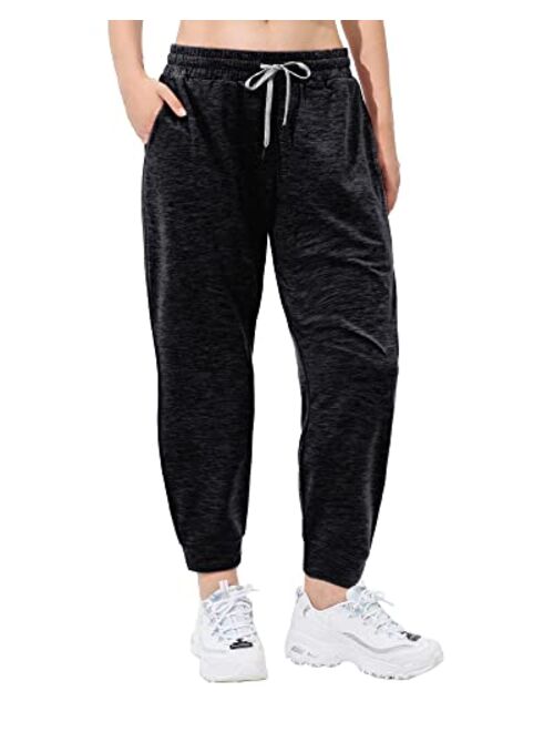 maamgic Womens Joggers Stretch Comfy Jogger Pants with Zipper Pockets Athletic Pants for Workout Running Jogging