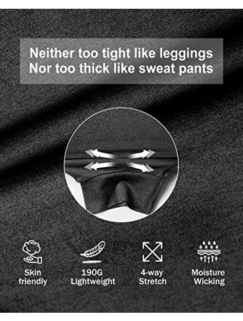 maamgic Womens Joggers Stretch Comfy Jogger Pants with Zipper Pockets Athletic Pants for Workout Running Jogging