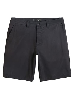 Men's Slim-fit Golf Shorts 9" Inseam Amphibious Casual Shorts Stretch Quick Dry Daily Casual Wear