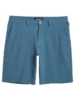 Men's Slim-fit Golf Shorts 9" Inseam Amphibious Casual Shorts Stretch Quick Dry Daily Casual Wear