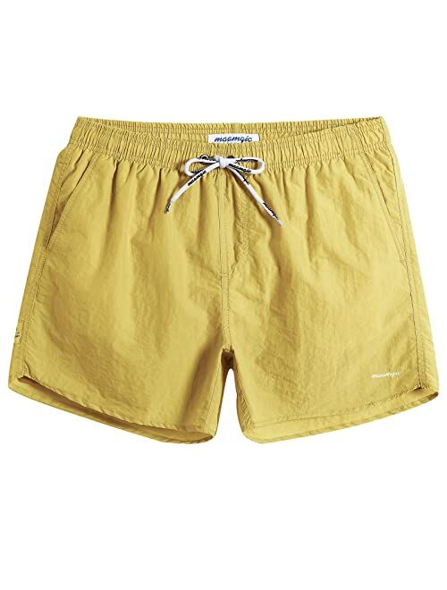 maamgic Mens Swim Trunks 5" with Mesh Lining Quick Dry Bathing Suits for Men Swim Shorts Swimwear