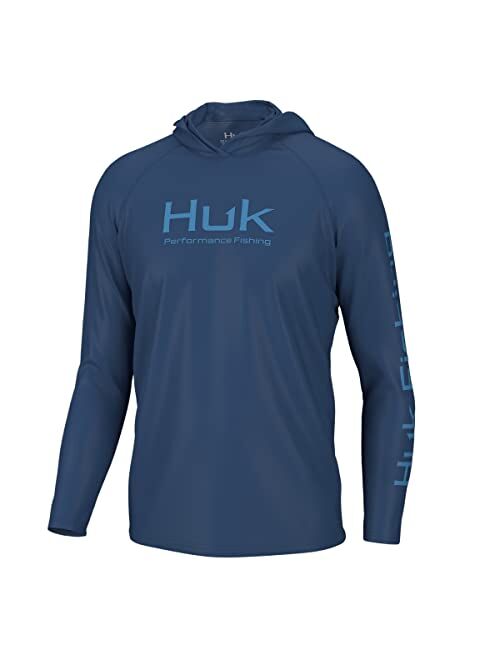 HUK Men's Pursuit Vented Long Sleeve Hoodie, Fishing Shirt with Hood