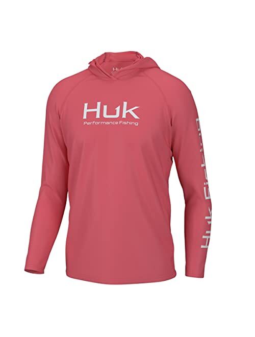 HUK Men's Pursuit Vented Long Sleeve Hoodie, Fishing Shirt with Hood