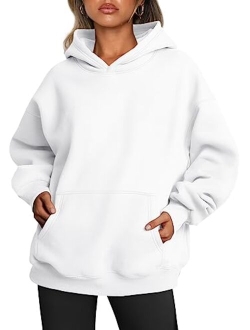 Trendy Queen Womens Oversized Hoodies Fleece Sweatshirts Long Sleeve Sweaters Pullover Fall Clothes with Pocket