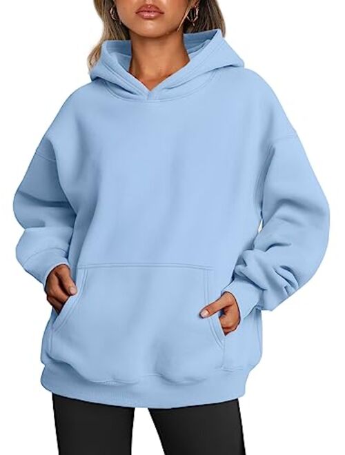 Trendy Queen Womens Oversized Hoodies Fleece Sweatshirts Long Sleeve Sweaters Pullover Fall Clothes with Pocket