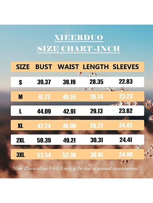 XIEERDUO Womens Sweatshirts Casual Tunic Tops Long Sleeve Shirts Oversized With Pockets