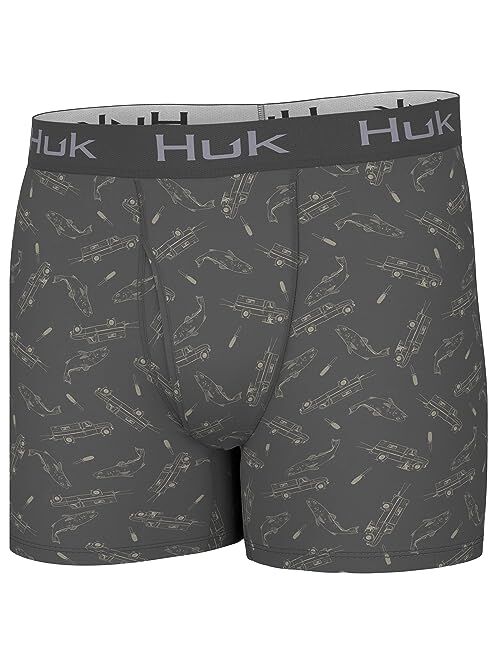 HUK Men's, Performance Dry-fit Boxer Briefs