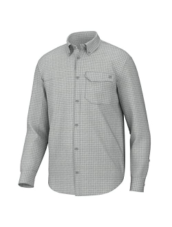 Men's Tide Point Pattern Long Sleeve Shirt, Fishing Button Down