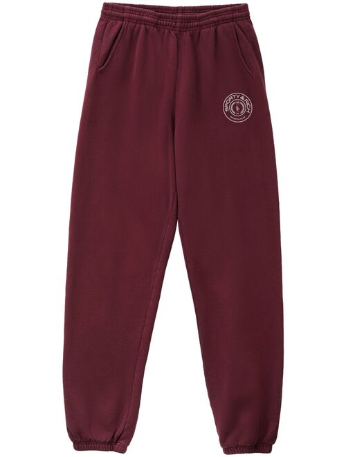 Sporty & Rich Connecticut Crest logo-print track pants