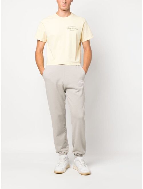 Sporty & Rich logo-print cotton track trousers