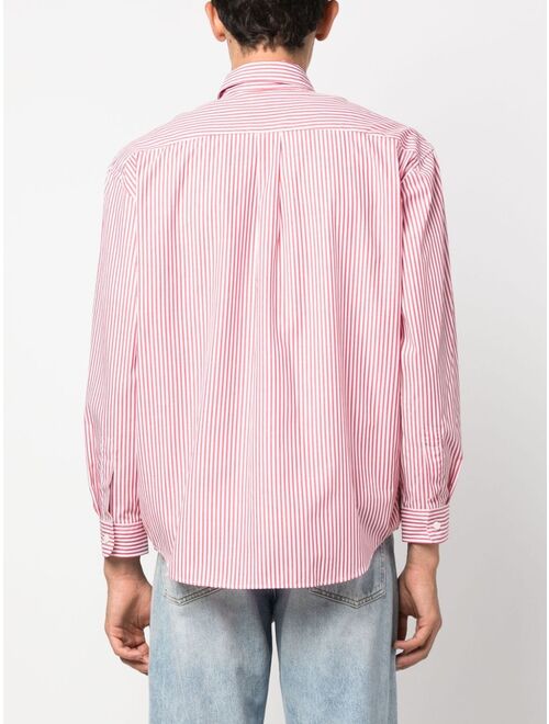 Sporty & Rich stripe-print cotton shirt