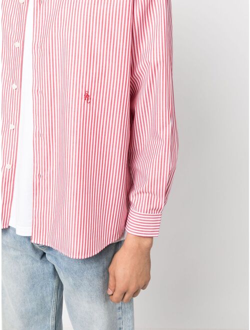 Sporty & Rich stripe-print cotton shirt