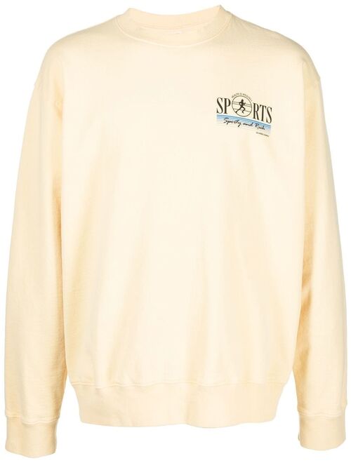 Sporty & Rich logo crew-neck sweatshirt