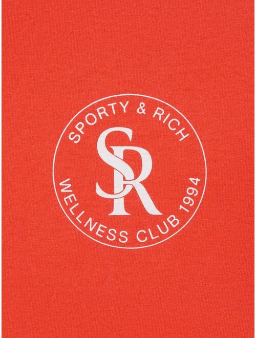 Sporty & Rich logo-print cotton T-shirt