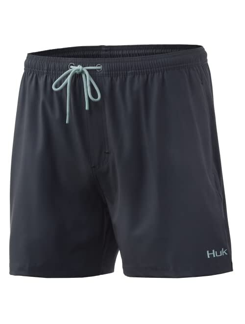 HUK Men's Volley 5.5" Elastic Waist Quick-Dry Swim Shorts